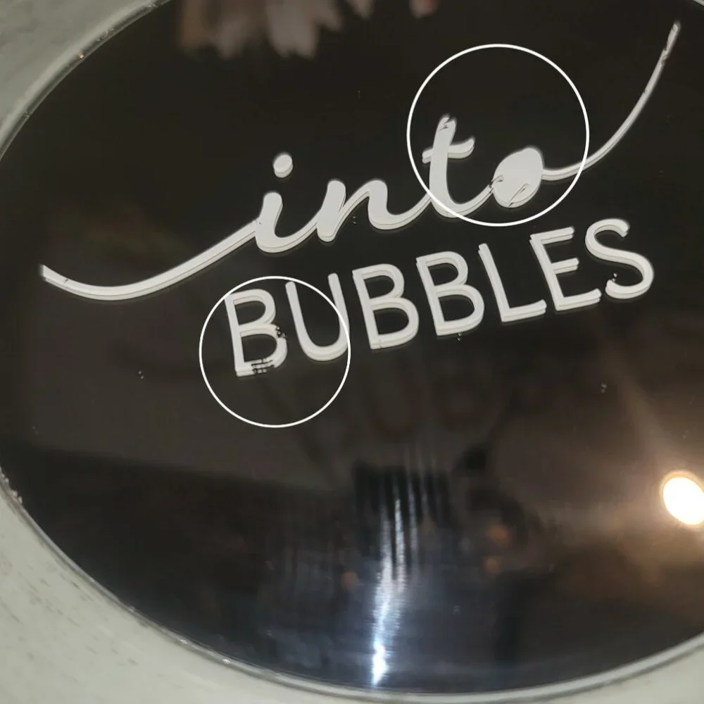 Set of 3 - Turn Troubles Into BUBBLES - Decorative Bathroom Mirrors - Wall Decor